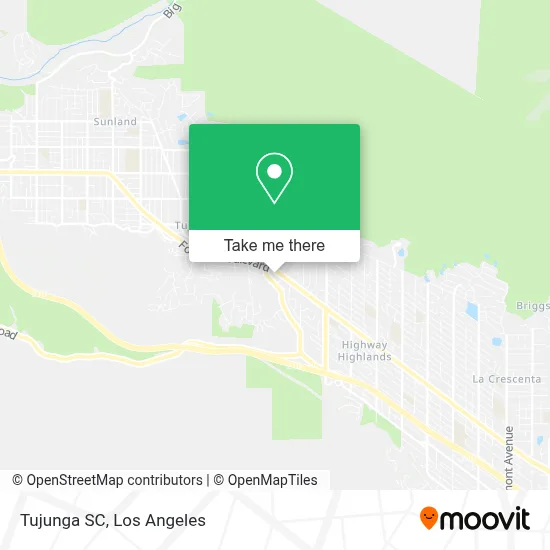 Tujunga SC map