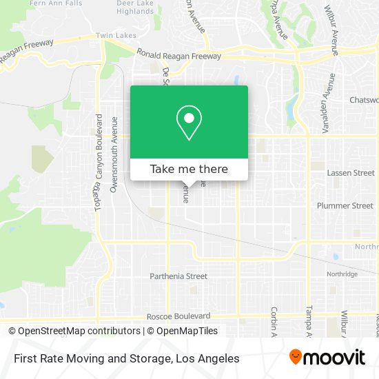 Mapa de First Rate Moving and Storage