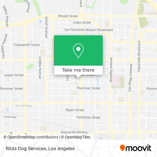 Rita's Dog Services map