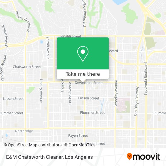 E&M Chatsworth Cleaner map