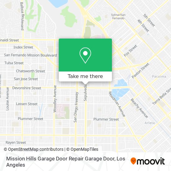 Mapa de Mission Hills Garage Door Repair Garage Door