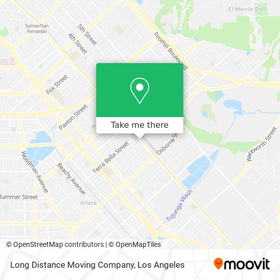 Mapa de Long Distance Moving Company