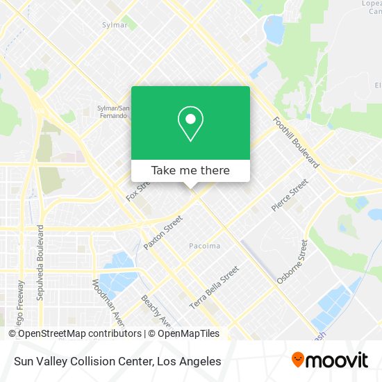 Mapa de Sun Valley Collision Center