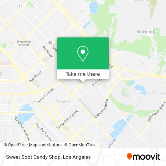 Mapa de Sweet Spot Candy Shop