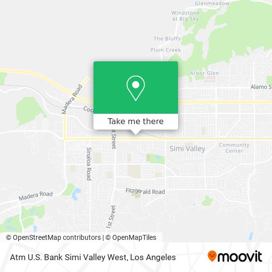 Mapa de Atm U.S. Bank Simi Valley West