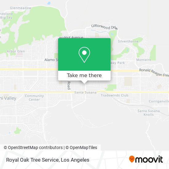 Royal Oak Tree Service map