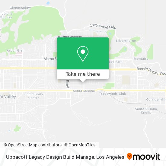 Mapa de Uppacott Legacy Design Build Manage