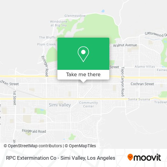 Mapa de RPC Extermination Co - Simi Valley