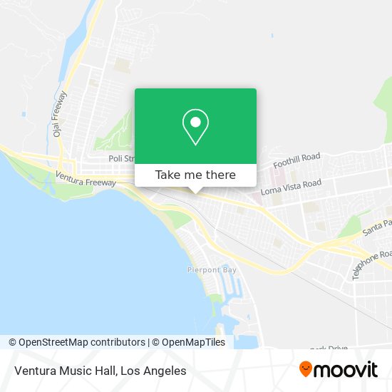 Ventura Music Hall map