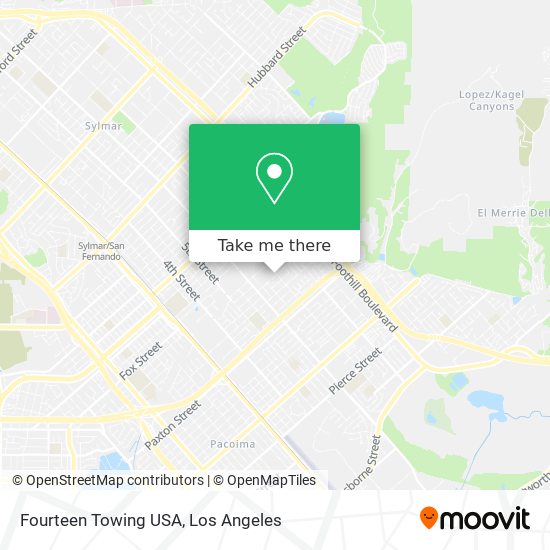 Fourteen Towing USA map