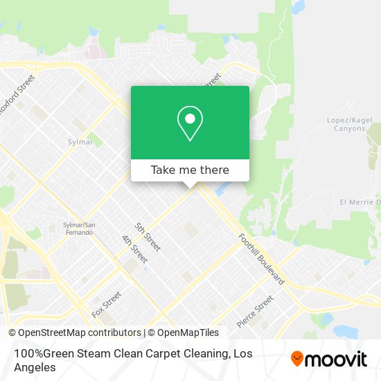 100%Green Steam Clean Carpet Cleaning map