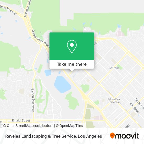 Reveles Landscaping & Tree Service map