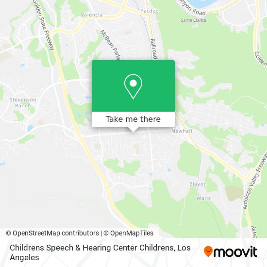 Childrens Speech & Hearing Center Childrens map