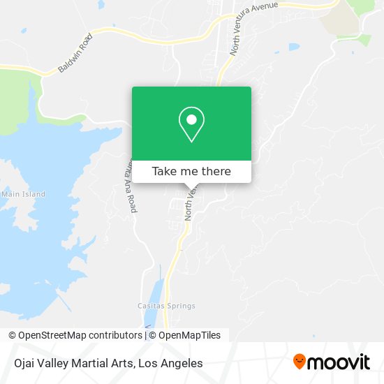Mapa de Ojai Valley Martial Arts