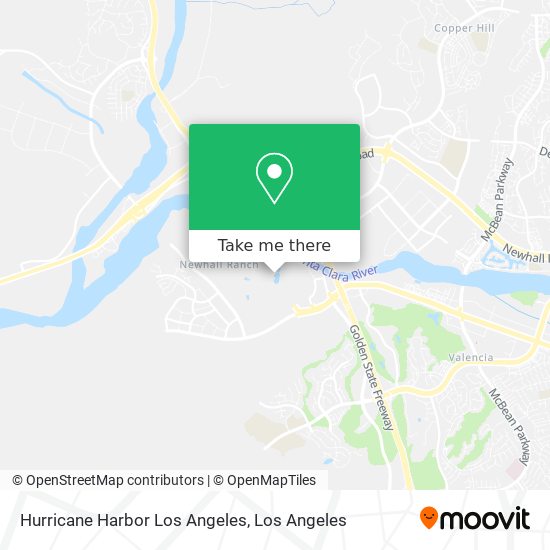 Hurricane Harbor Los Angeles map