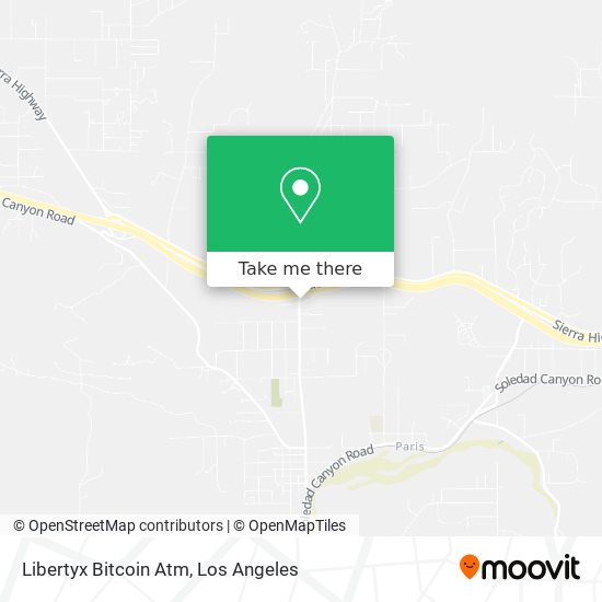 Mapa de Libertyx Bitcoin Atm