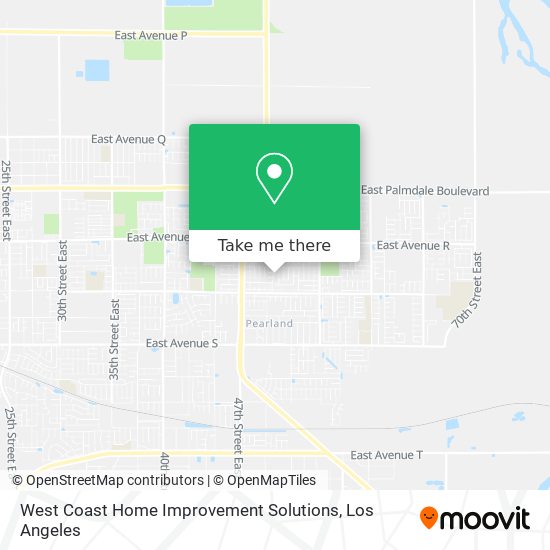 West Coast Home Improvement Solutions map