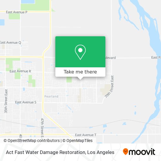 Act Fast Water Damage Restoration map