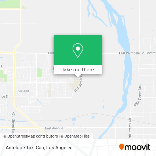 Antelope Taxi Cab map