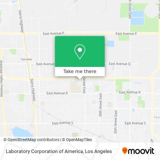 Laboratory Corporation of America map