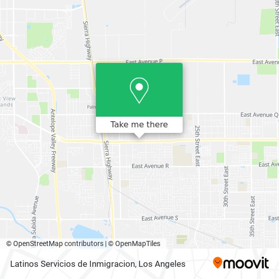 Latinos Servicios de Inmigracion map