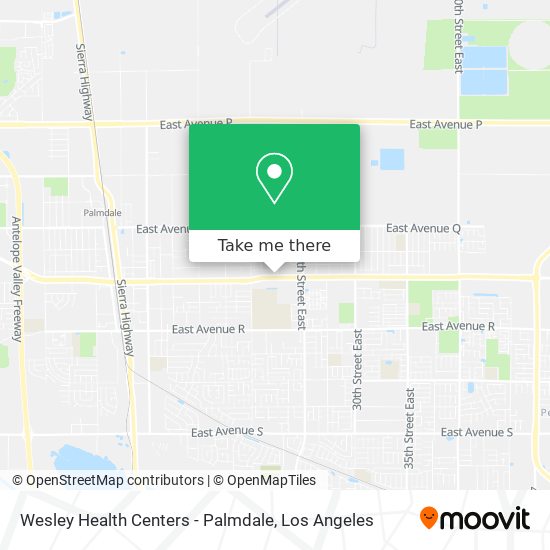 Wesley Health Centers - Palmdale map