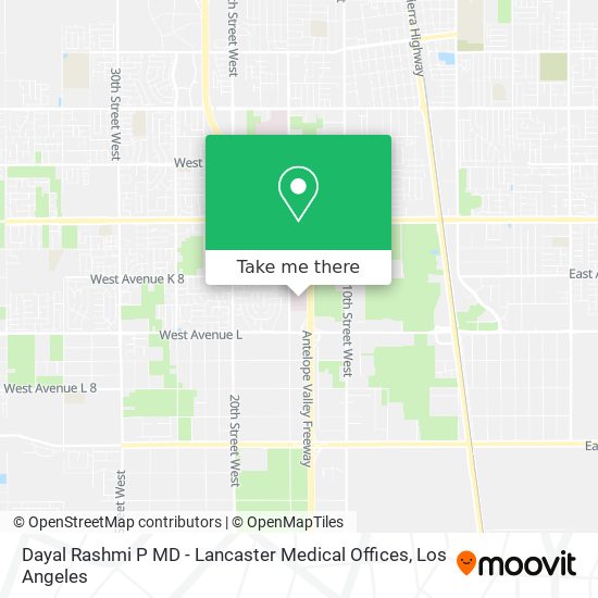 Mapa de Dayal Rashmi P MD - Lancaster Medical Offices