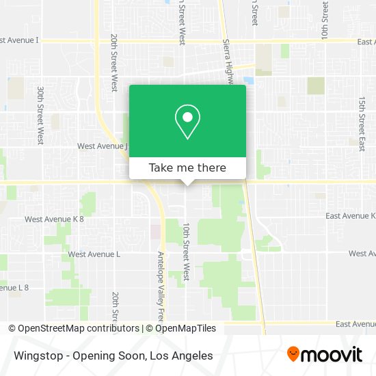 Wingstop - Opening Soon map