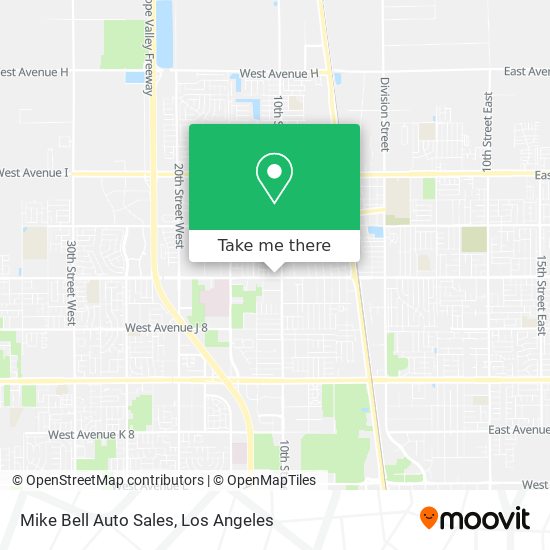 Mike Bell Auto Sales map