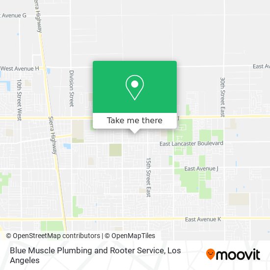 Mapa de Blue Muscle Plumbing and Rooter Service