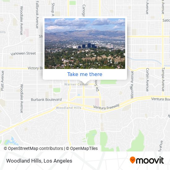 Woodland Hills map