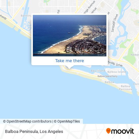 Mapa de Balboa Peninsula