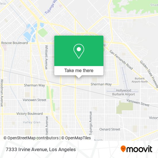 7333 Irvine Avenue map
