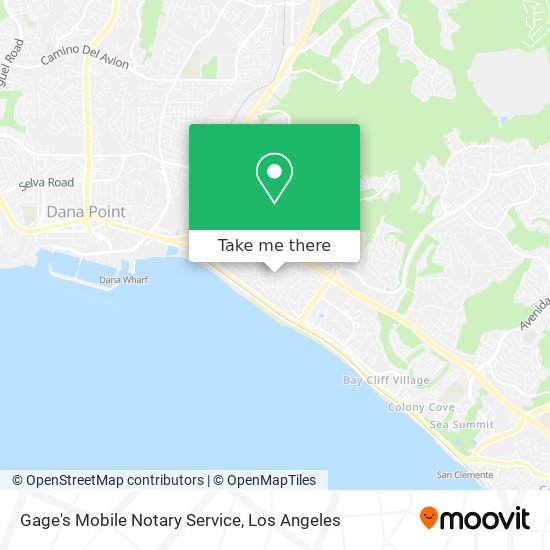 Gage's Mobile Notary Service map