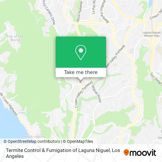 Termite Control & Fumigation of Laguna Niguel map