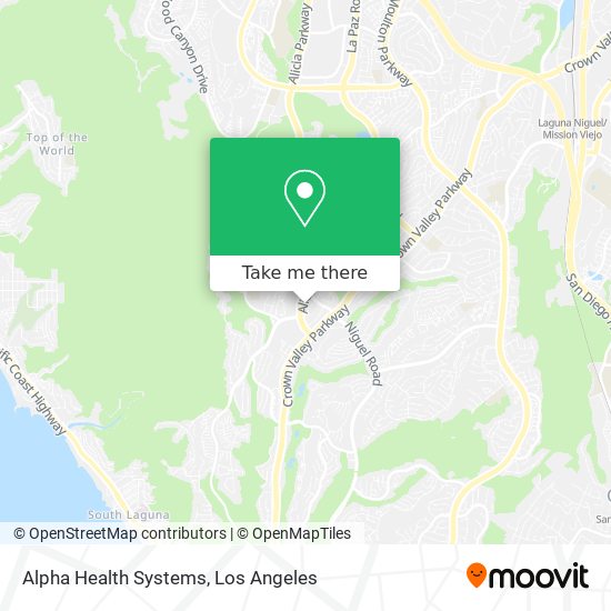 Alpha Health Systems map