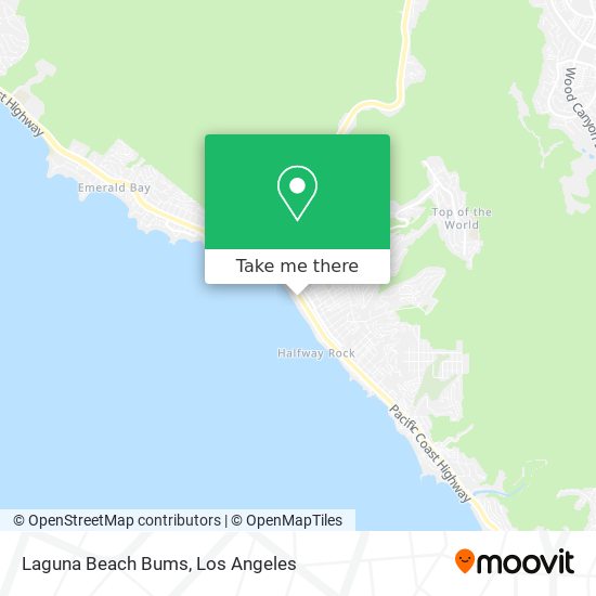 Mapa de Laguna Beach Bums