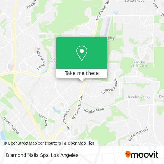 Mapa de Diamond Nails Spa