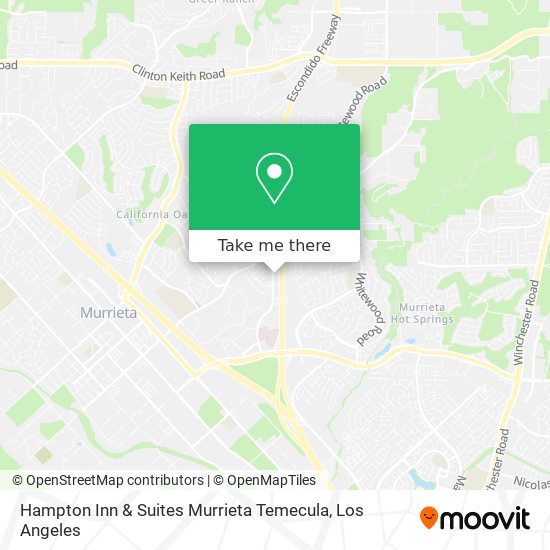 Mapa de Hampton Inn & Suites Murrieta Temecula