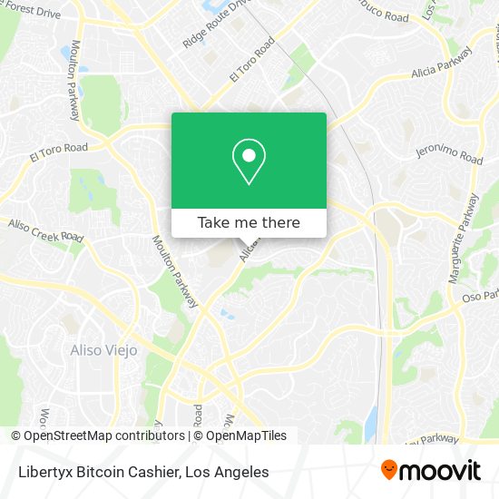 Mapa de Libertyx Bitcoin Cashier