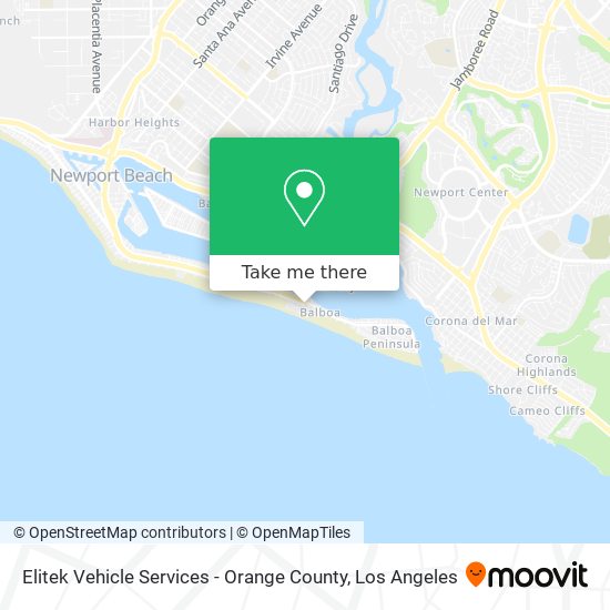 Mapa de Elitek Vehicle Services - Orange County