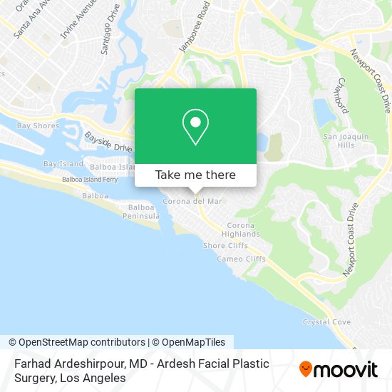 Farhad Ardeshirpour, MD - Ardesh Facial Plastic Surgery map