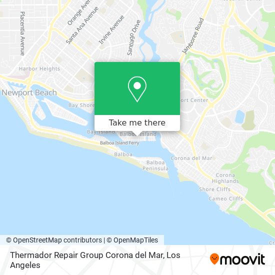 Thermador Repair Group Corona del Mar map