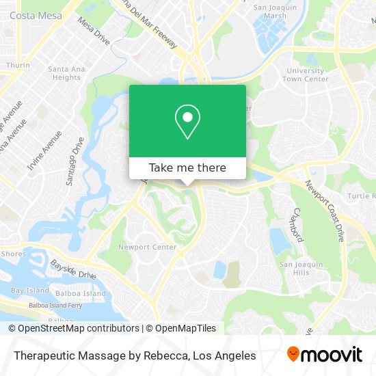 Therapeutic Massage by Rebecca map