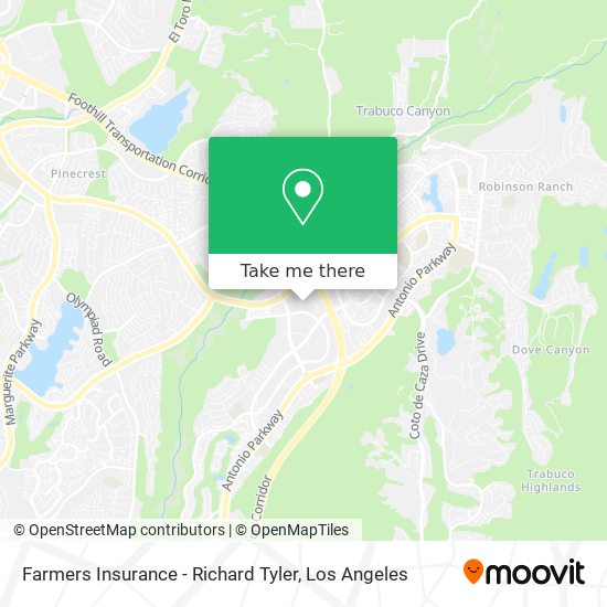 Farmers Insurance - Richard Tyler map