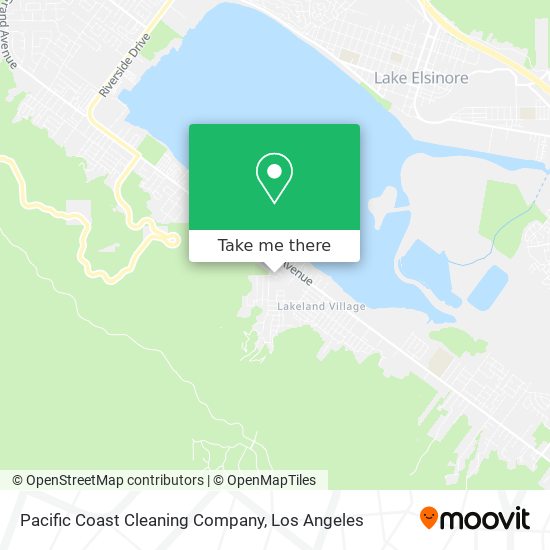 Pacific Coast Cleaning Company map