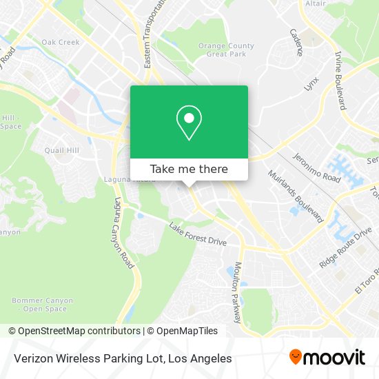 Mapa de Verizon Wireless Parking Lot