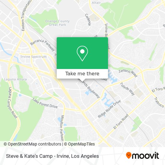 Steve & Kate's Camp - Irvine map