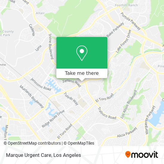 Mapa de Marque Urgent Care