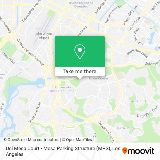 Mapa de Uci Mesa Court - Mesa Parking Structure (MPS)